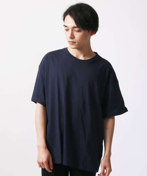 SHISKY（シスキー）の「無地BIG5分Tシャツ（Tシャツ/カットソー・メンズ・レッド/ブラック/杢グレー/チャコール/ロイヤルブルー/ネイビー/オフホワイト/カーキ・L/M/XL）」の7枚目の写真