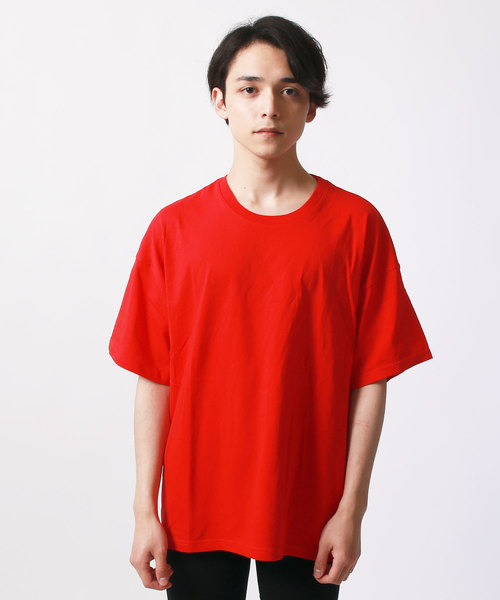 SHISKY（シスキー）の「無地BIG5分Tシャツ（Tシャツ/カットソー・メンズ・レッド/ブラック/杢グレー/チャコール/ロイヤルブルー/ネイビー/オフホワイト/カーキ・L/M/XL）」の14枚目の写真