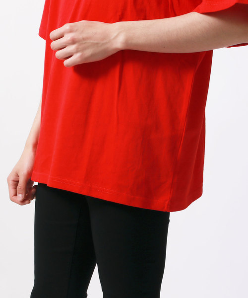 SHISKY（シスキー）の「無地BIG5分Tシャツ（Tシャツ/カットソー・メンズ・レッド/ブラック/杢グレー/チャコール/ロイヤルブルー/ネイビー/オフホワイト/カーキ・L/M/XL）」の9枚目の写真