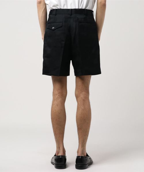 JOHN LAWRENCE SULLIVAN（ジョンローレンスサリバン）の「JACQUARD DOT PLEATED SHORTS（その他パンツ・メンズ・ブラック・46/48/50）」の3枚目の写真