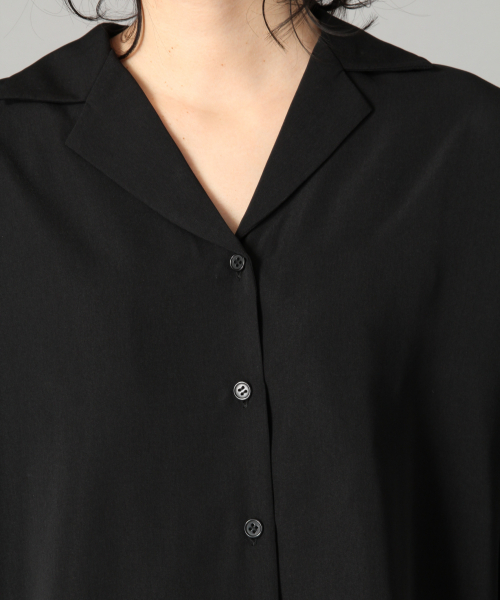 LOWRYS FARM（ローリーズファーム）の「コモンガラシャツＳＳ　833813（シャツ/ブラウス・レディース・アイボリー/ブラック/ベージュ/ネイビー・FREE）」の10枚目の写真