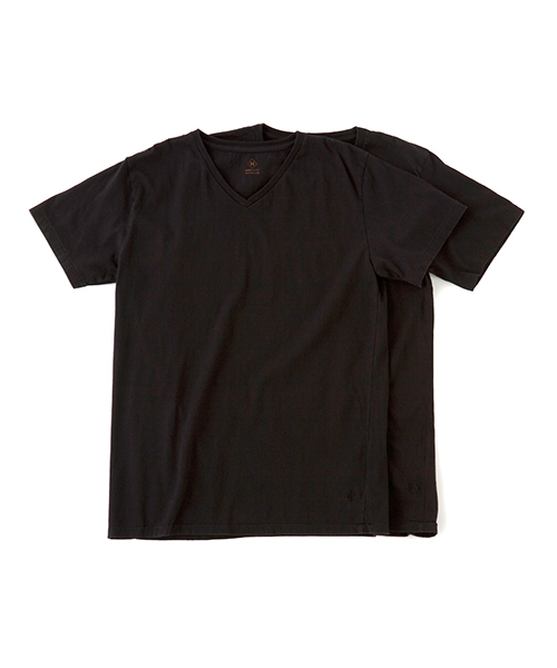 Cadet V/N Tee - 2 Packs / VネックTシャツ - ２枚セット（Tシャツ/カットソー）｜DAILY STANDARD by SANDINISTA（デイリースタンダードバイサンディニスタ）