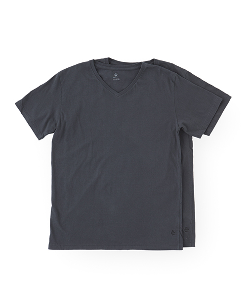Cadet V/N Tee - 2 Packs / VネックTシャツ - ２枚セット（Tシャツ/カットソー）｜DAILY STANDARD by SANDINISTA（デイリースタンダードバイサンディニスタ）