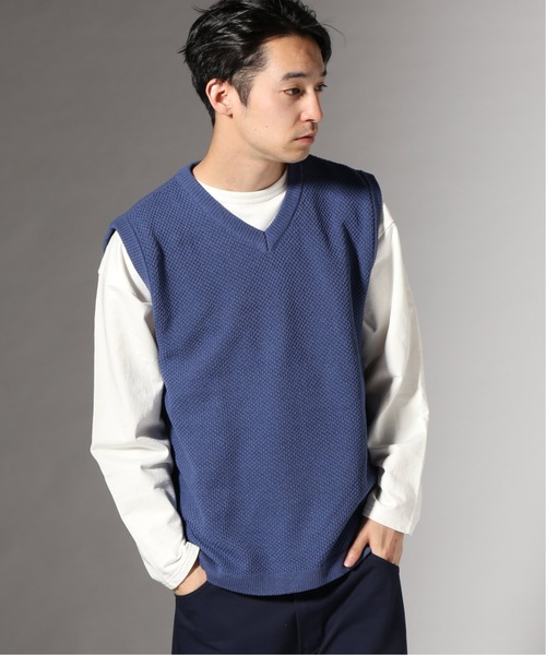 JOURNAL STANDARD(ジャーナルスタンダード)の「リカバーVネックベスト♯(ニット/セーター・メンズ・カーキ/コバルトブルー/ベージュ・LARGE/MEDIUM/SMALL)」の3枚目の写真