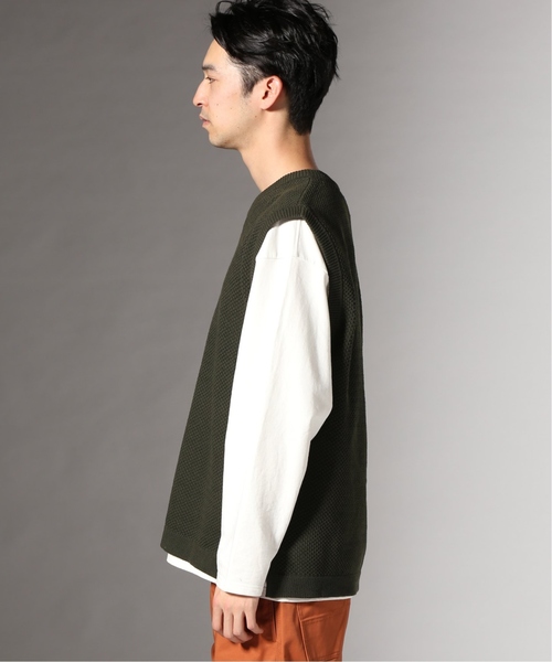 JOURNAL STANDARD(ジャーナルスタンダード)の「リカバーVネックベスト♯(ニット/セーター・メンズ・カーキ/コバルトブルー/ベージュ・LARGE/MEDIUM/SMALL)」の12枚目の写真