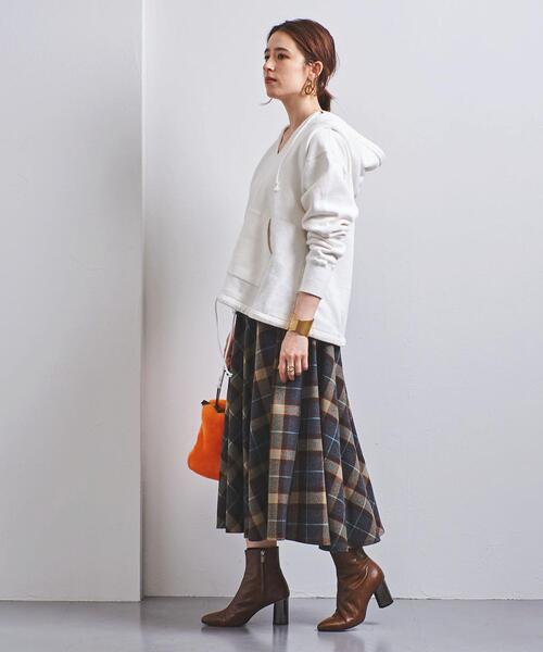 UNITED ARROWS(ユナイテッドアローズ)の「UWSC W/N フレアスカート†◆(スカート・レディース・ダークグレー/ベージュ/グレー/レッド/ブラック・40/36/38)」の7枚目の写真