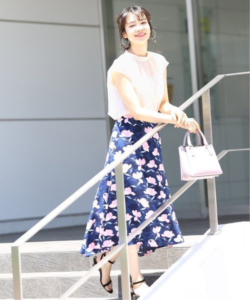 La TOTALITE（ラトータリテ）の「ボイルギャザーブラウス【手洗い可能】◆（シャツ/ブラウス・レディース・ホワイト/ブラック/オレンジ・FREE）」の9枚目の写真