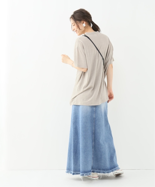 IENA(イエナ)の「UNFIL リネン オーバーサイズTシャツ◆(Tシャツ/カットソー・レディース・ベージュ・FREE)」の3枚目の写真