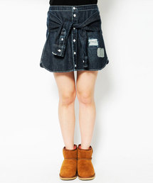 X-girl | REPAIRED DENIM SKIRT(デニムスカート)