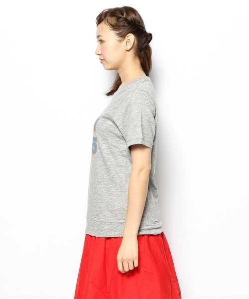 coen（コーエン）の「粗びき天竺ロゴプリントＴシャツ（Tシャツ/カットソー・レディース・レッド/ホワイト/グレー/ネイビー・MEDIUM/LARGE）」の7枚目の写真