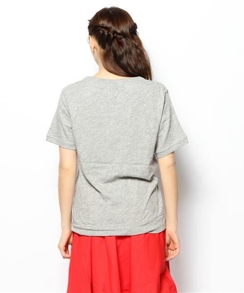 coen（コーエン）の「粗びき天竺ロゴプリントＴシャツ（Tシャツ/カットソー・レディース・レッド/ホワイト/グレー/ネイビー・MEDIUM/LARGE）」の6枚目の写真