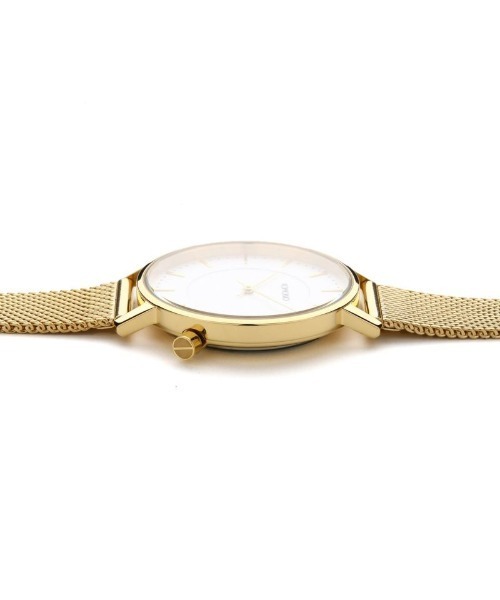 KOMONO.（コモノ）の「「KOMONO　コモノ」腕時計 【替えベルトセット】ハーロウ ゴールド メッシュ + シナモンストラップセット（アナログ腕時計・メンズ・ゴールド系その他・FREE）」の8枚目の写真