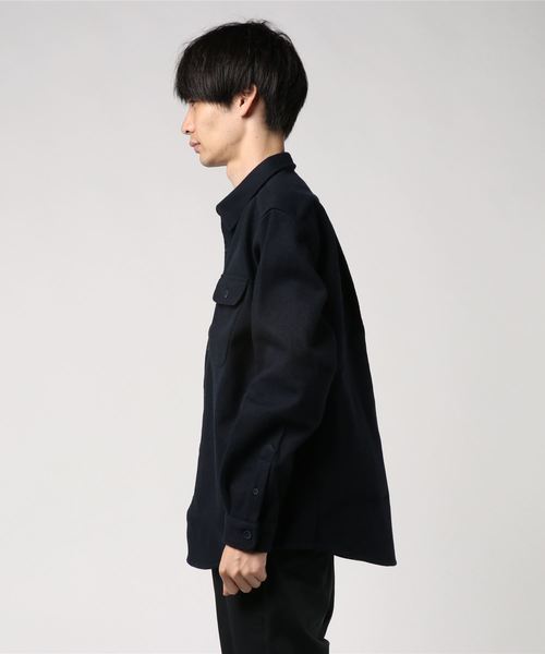 SHIPS(シップス)の「SCHNAYDERMANS: WOOL W-PKT SHIRT(シャツ/ブラウス・メンズ・ネイビー・MEDIUM/LARGE/SMALL)」の3枚目の写真