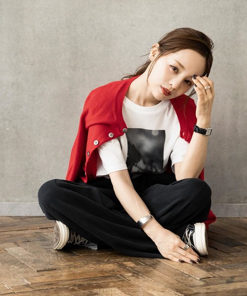 KOBE LETTUCE(コウベレタス)の「センタープレススウェットワイドパンツ(スウェットパンツ・レディース・チャコールグレー/ブラック/モカ/ホワイト系その他/ベージュ系その他/ブラック系その他/ホワイト系その他2/ブラウン/ホワイト系その他3/ブラック系その他2/ライトベージュ・S/M/M/L)」の12枚目の写真