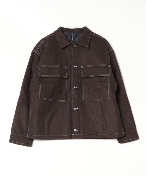 WESTSEA(ウエストシー)の「ビッグシルエットポケットブルゾン(ブルゾン・メンズ・ブラック/ベージュ/ブラウン/モカ/チェック・M/L/XL)」の10枚目の写真