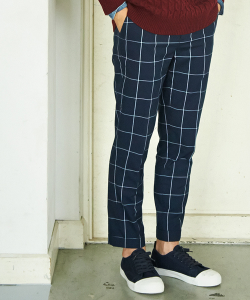 WEGO(ウィゴー)の「WEGO/アンクルスラックス(チノパンツ・メンズ・ネイビー/ブラック/グリーン系その他/ブルー系その他・LARGE/MEDIUM)」の4枚目の写真