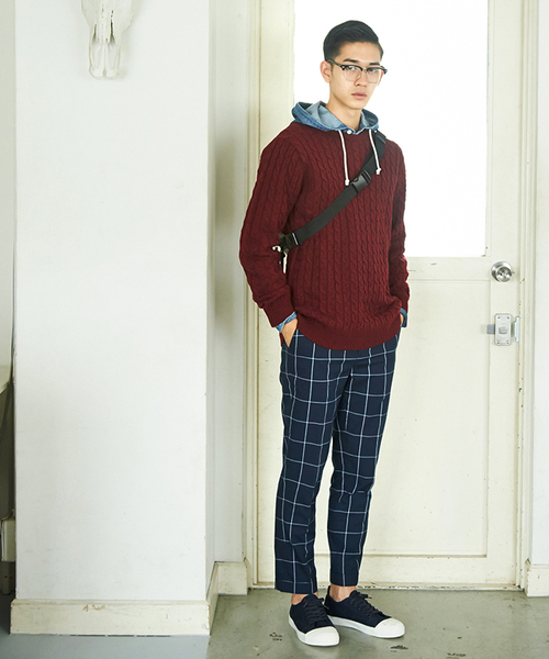 WEGO(ウィゴー)の「WEGO/アンクルスラックス(チノパンツ・メンズ・ネイビー/ブラック/グリーン系その他/ブルー系その他・LARGE/MEDIUM)」の16枚目の写真