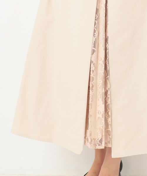 archives（アルシーヴ）の「レースプリーツコンビトレンチスカート（スカート・レディース・カーキ/アイボリー/モカ・MEDIUM）」の14枚目の写真