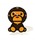 A BATHING APEiAxCVOGCvj́uBABY MILO WALL CLOCKiuvjvbuE