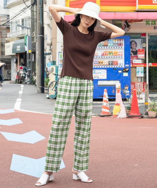 MAISON SPECIAL（メゾンスペシャル）の「バックスリットリブ半袖ニット  