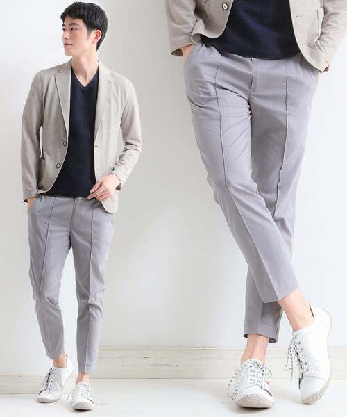 セール ポリエステルラミーストレッチイージートラウザース スラックス Men S Melrose メンズメルローズ のファッション通販 Zozotown