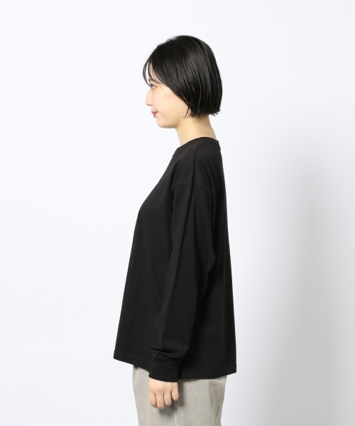 PAGEBOY（ページボーイ）の「レコードグラフィックロンTシャツ /プリントロンT（Tシャツ/カットソー・レディース・ブラック/オフホワイト・FREE）」の6枚目の写真