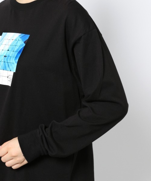 PAGEBOY（ページボーイ）の「レコードグラフィックロンTシャツ /プリントロンT（Tシャツ/カットソー・レディース・ブラック/オフホワイト・FREE）」の9枚目の写真