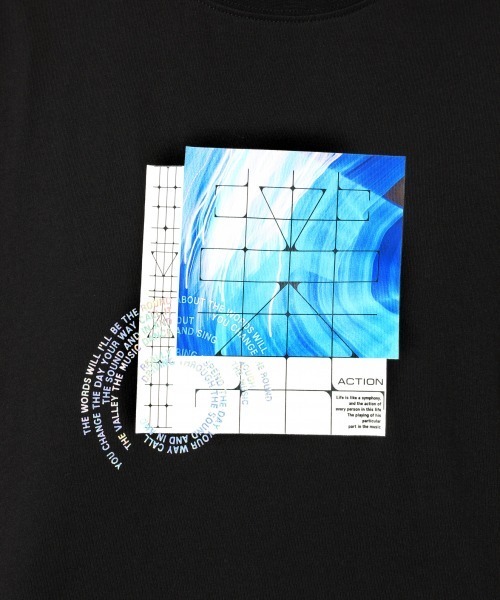 PAGEBOY（ページボーイ）の「レコードグラフィックロンTシャツ /プリントロンT（Tシャツ/カットソー・レディース・ブラック/オフホワイト・FREE）」の12枚目の写真