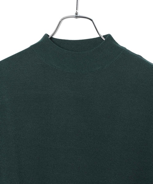 ADAM ET ROPE'（アダムエロペ）の「シルクポリエステルフレンチスリーブプルオーバー（ニット/セーター・レディース・ブラック/グリーン/キナリ・FREE）」の13枚目の写真