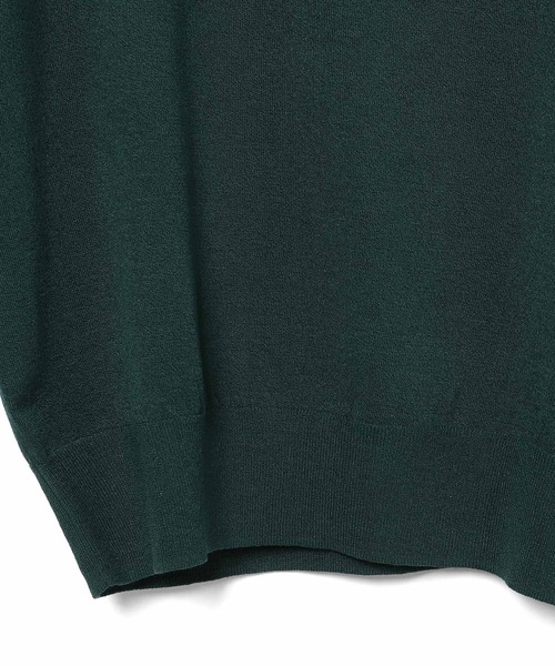 ADAM ET ROPE'（アダムエロペ）の「シルクポリエステルフレンチスリーブプルオーバー（ニット/セーター・レディース・ブラック/グリーン/キナリ・FREE）」の7枚目の写真