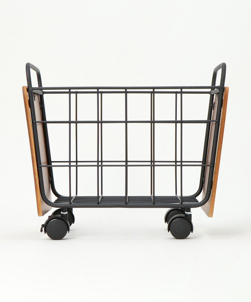 LBC（エルビーシー）の「【ZOZO限定】カートバスケット（収納グッズ・レディース・ホワイト/ブラウン・FREE）」の3枚目の写真