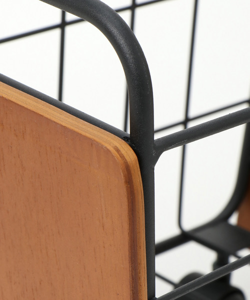 LBC（エルビーシー）の「【ZOZO限定】カートバスケット（収納グッズ・レディース・ホワイト/ブラウン・FREE）」の4枚目の写真