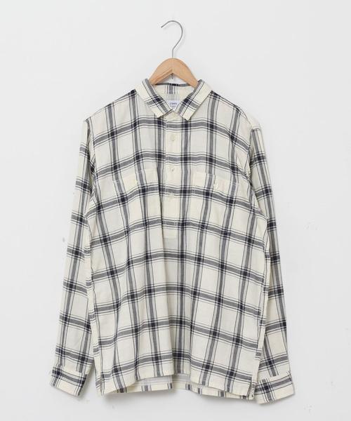 coen(コーエン)の「ダブルガーゼチェックプルオーバーシャツ(シャツ/ブラウス・メンズ・ネイビー/ホワイト・SMALL/MEDIUM/LARGE/X-LARGE)」の10枚目の写真