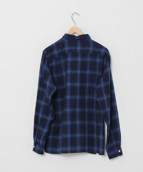coen(コーエン)の「ダブルガーゼチェックプルオーバーシャツ(シャツ/ブラウス・メンズ・ネイビー/ホワイト・SMALL/MEDIUM/LARGE/X-LARGE)」の6枚目の写真