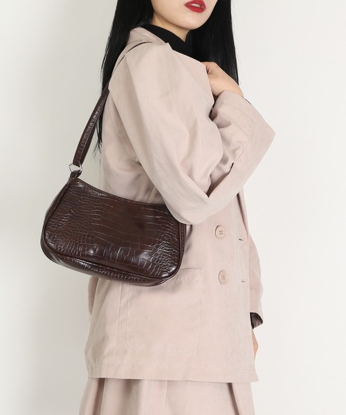 WC（ダブル シー）の「WC/ハーフムーンショルダーバッグ（ショルダーバッグ・レディース・ベージュ/ブラウン・FREE）」の4枚目の写真