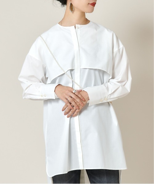 SHENERY（シーナリー）の「ヨークフリルチュニックブラウス（シャツ/ブラウス・レディース・オフホワイト・FREE）」の5枚目の写真