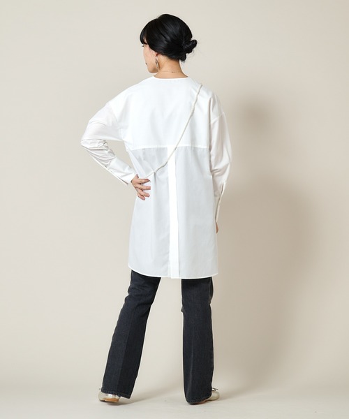 SHENERY（シーナリー）の「ヨークフリルチュニックブラウス（シャツ/ブラウス・レディース・オフホワイト・FREE）」の12枚目の写真