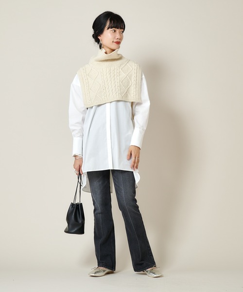 SHENERY（シーナリー）の「ヨークフリルチュニックブラウス（シャツ/ブラウス・レディース・オフホワイト・FREE）」の14枚目の写真