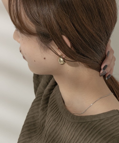 SMELLY（スメリー）の「ワイドプックリイヤリング（イヤリング・レディース・シルバー/ゴールド・-）」の12枚目の写真