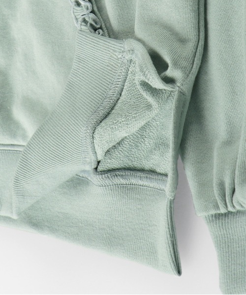 BRANSHES（ブランシェス）の「ポケットフリルパーカー（パーカー・キッズ・グリーン/ライトグレー・110cm/150cm/90cm/140cm/100cm/130cm/120cm）」の14枚目の写真