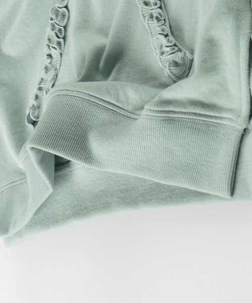 BRANSHES（ブランシェス）の「ポケットフリルパーカー（パーカー・キッズ・グリーン/ライトグレー・110cm/150cm/90cm/140cm/100cm/130cm/120cm）」の13枚目の写真