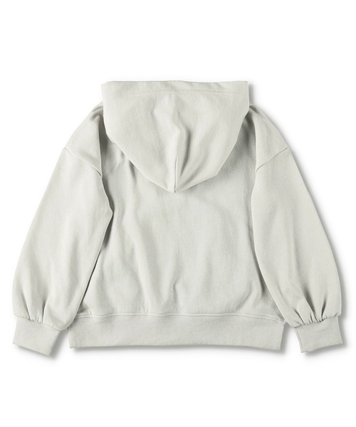 BRANSHES（ブランシェス）の「ポケットフリルパーカー（パーカー・キッズ・グリーン/ライトグレー・110cm/150cm/90cm/140cm/100cm/130cm/120cm）」の3枚目の写真