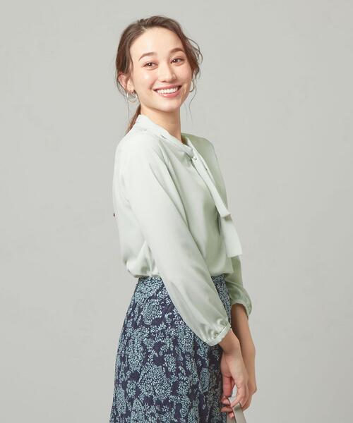 closet story（クローゼットストーリー）の「＜closet story＞  F/PL タイブラウス（シャツ/ブラウス・レディース・ライトグレー/ライム/ライトピンク・FREE）」の14枚目の写真