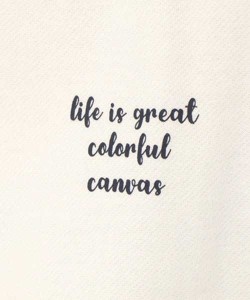 notch.（ノッチ）の「裏起毛カラフルキャンバスフーディ（パーカー・レディース・ダークグレー/オフホワイト・M）」の4枚目の写真