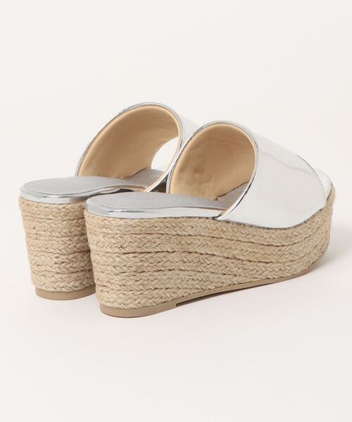 DONOBAN（ドノバン）の「ジュートプラットフォームサンダル（サンダル・レディース・クリア/シルバー/ブラック・24.0cm/23.5cm/22.5cm/23.0cm）」の4枚目の写真