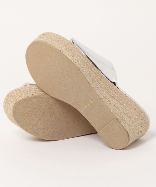 DONOBAN（ドノバン）の「ジュートプラットフォームサンダル（サンダル・レディース・クリア/シルバー/ブラック・24.0cm/23.5cm/22.5cm/23.0cm）」の5枚目の写真