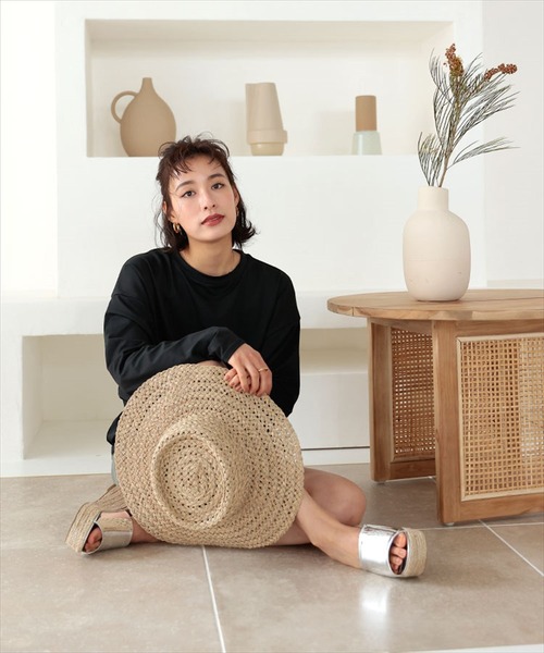 DONOBAN（ドノバン）の「ジュートプラットフォームサンダル（サンダル・レディース・クリア/シルバー/ブラック・24.0cm/23.5cm/22.5cm/23.0cm）」の11枚目の写真