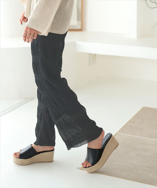 DONOBAN（ドノバン）の「ジュートプラットフォームサンダル（サンダル・レディース・クリア/シルバー/ブラック・24.0cm/23.5cm/22.5cm/23.0cm）」の15枚目の写真