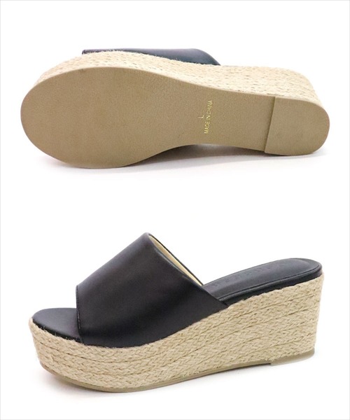 DONOBAN（ドノバン）の「ジュートプラットフォームサンダル（サンダル・レディース・クリア/シルバー/ブラック・24.0cm/23.5cm/22.5cm/23.0cm）」の16枚目の写真