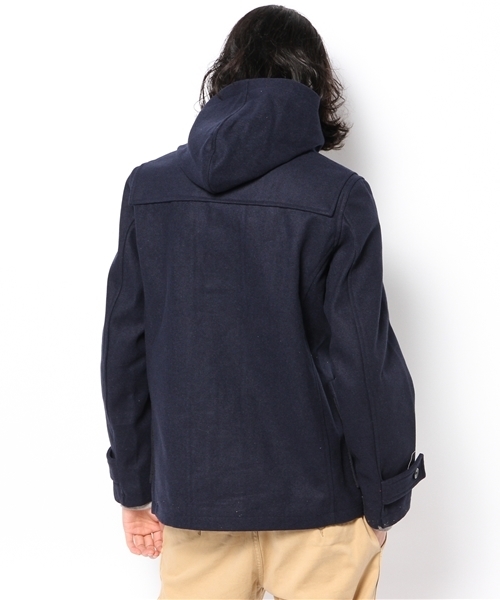 Denime（ドゥニーム）の「MELTON MIDLLE DUFFLE COAT（ダッフルコート・メンズ・ブラック/グレー/ベージュ/ネイビー/ワイン・MEDIUM/LARGE/SMALL）」の8枚目の写真